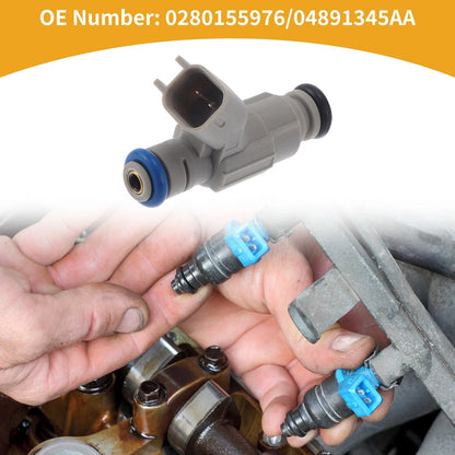 1 Pcs Fuel Injector No. 0280155976/04891345AA for Dodge Caravan (2001–2003)