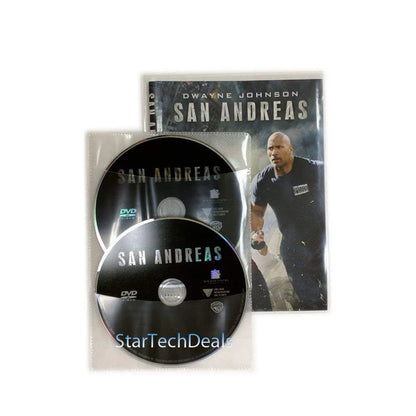 100 Clear CPP Movie Plastic Sleeves + 2 Disc Non-Woven (No Part Numbers)