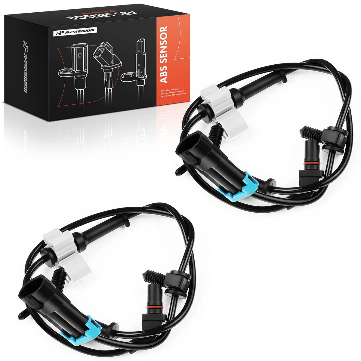 2X Front ABS Wheel Speed Sensor for Chevy Silverado 2500 (2001–2007) - 15881881, 20835870, 25964541, 22873507, 20980077, 15163064, ALS1463