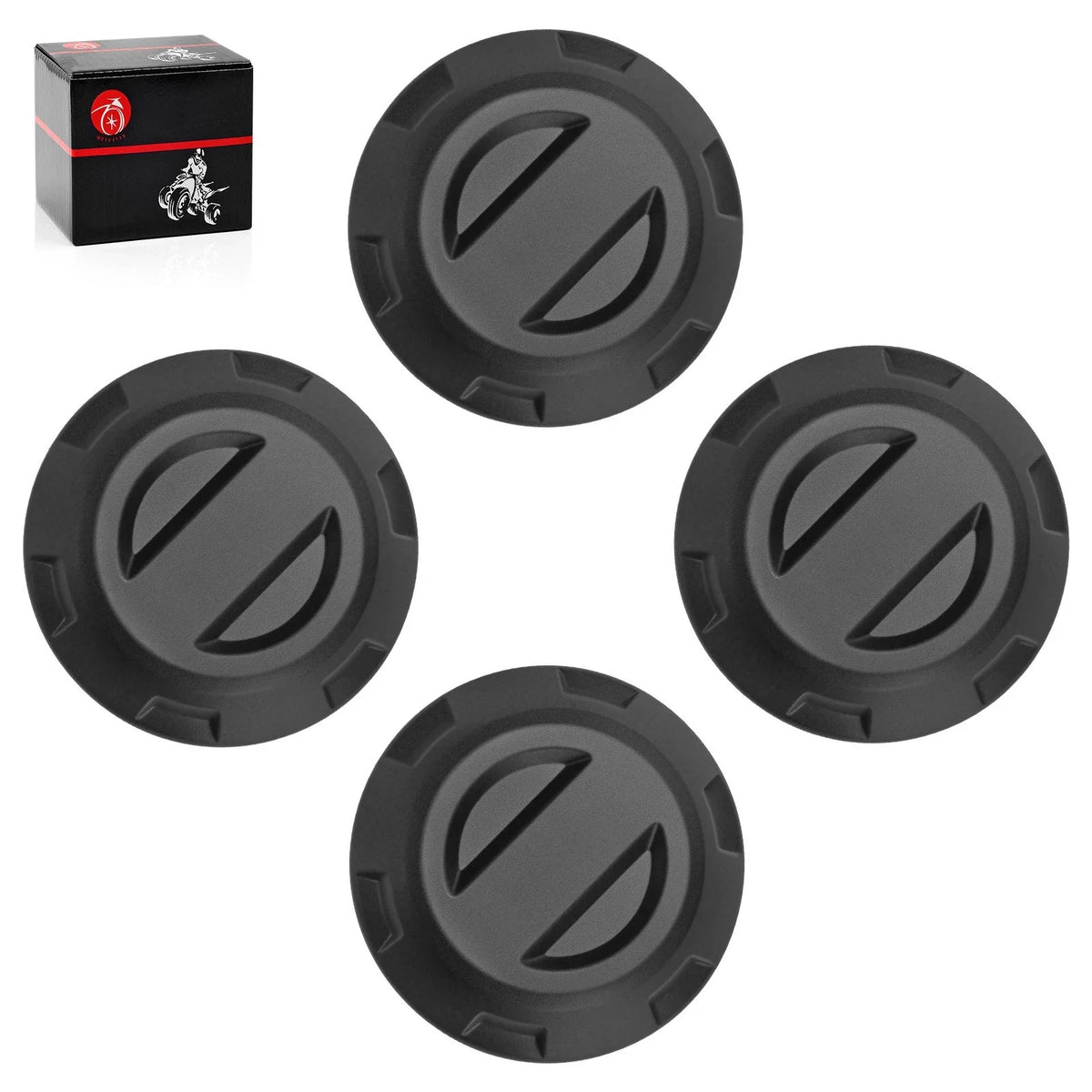 Set of 4 Center Hub Wheel Caps for Polaris RZR PRO XP (2021–2025)