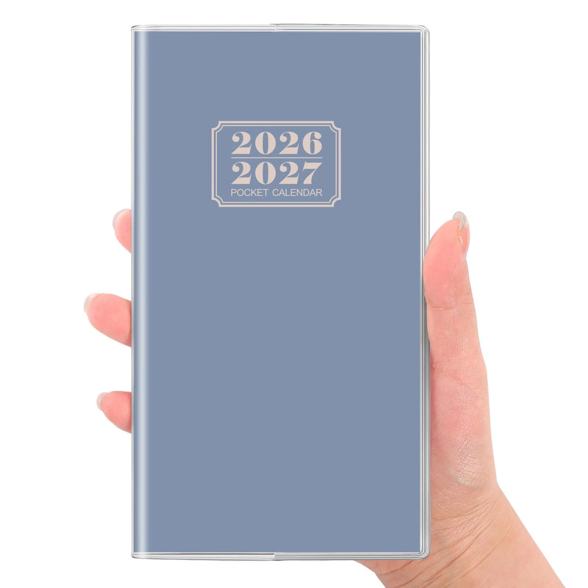 Pocket Calendar for 2026-2027 (Jan, 3.8" × 6.7", Airy Blue)