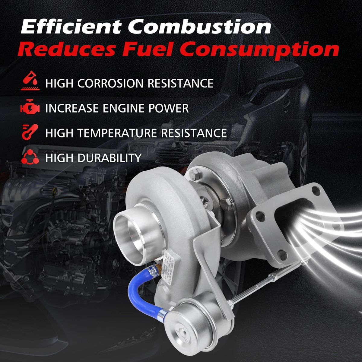 Turbo Charger TB2568 for Isuzu NPR (1995–1998) 3.9L 4BD2 94052836 94052838