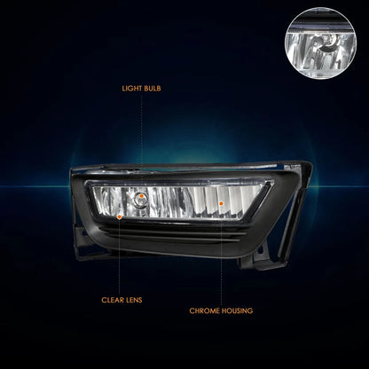 Clear Lens Fog Lights for Honda Accord Sedan (2013–2015)