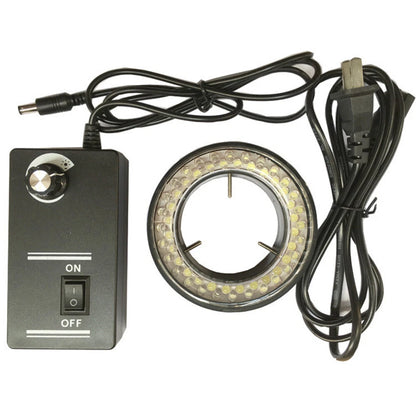 60-LED Ring Illuminator Lamp for Stereo Zoom Microscope