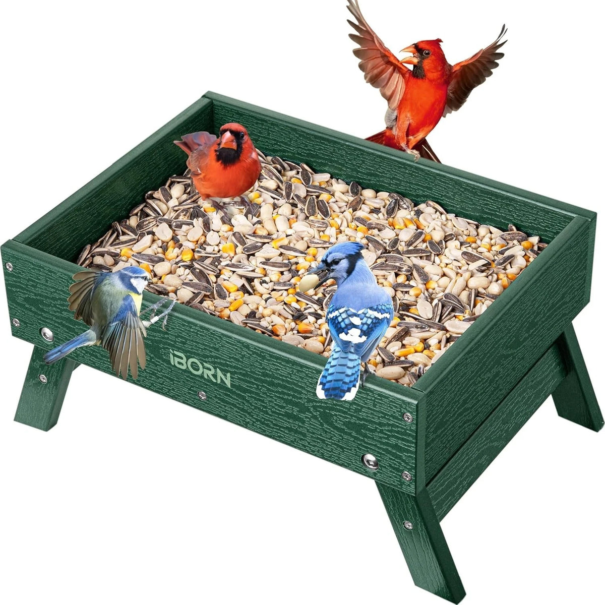 3.6LB Platform Bird Feeder - Attracts Birds, Safe for Home