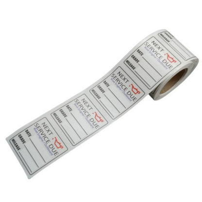 Oil Change Service Reminder Stickers for All Vehicles (200 Count)