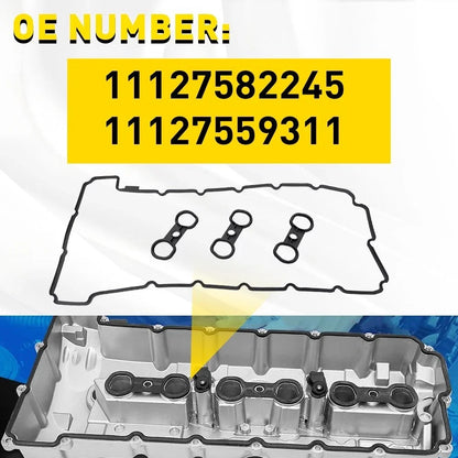 Valve Cover Gasket Set for BMW 128i 328i 528i X3 X5 Z4 3.0L L6 (2007–2013)