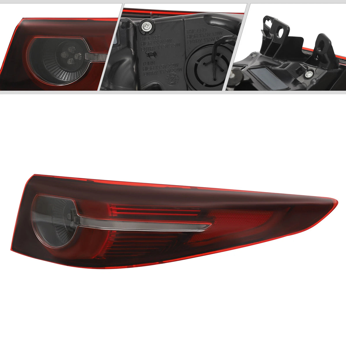 LED Right Side Tail Light for Mazda 3 Axela Sedan (2019–2022) MA2805132, BCJH-51-150A, MZ308-B100R