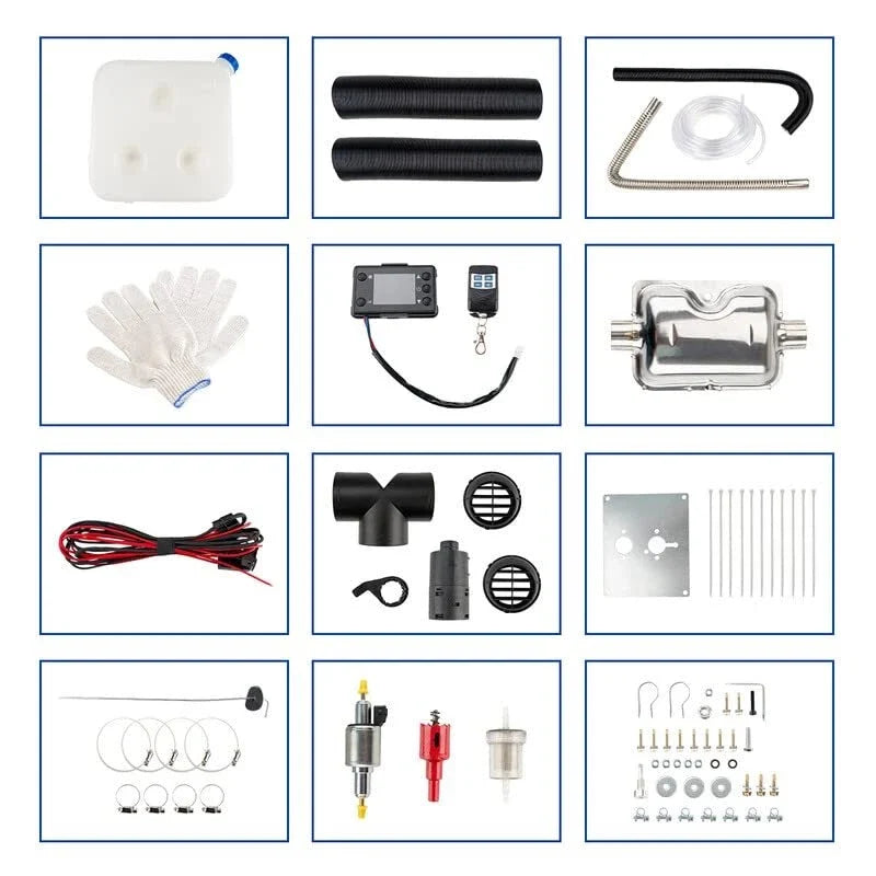 5kW 12V Diesel Parking Air Heater LCD Switch Remote Control For Car (2024–2026)