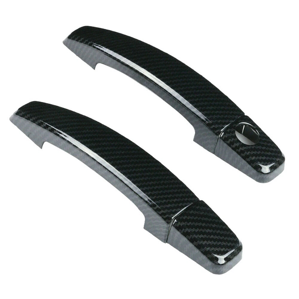 2PC Carbon Fiber Door Handle Cover Trim for Chevrolet Camaro (2010–2015)