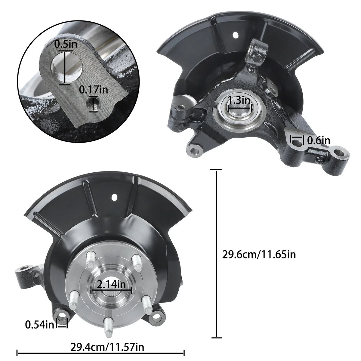 Steering Knuckle Wheel Bearing Hub Assembly for Ford Edge (2011–2014)