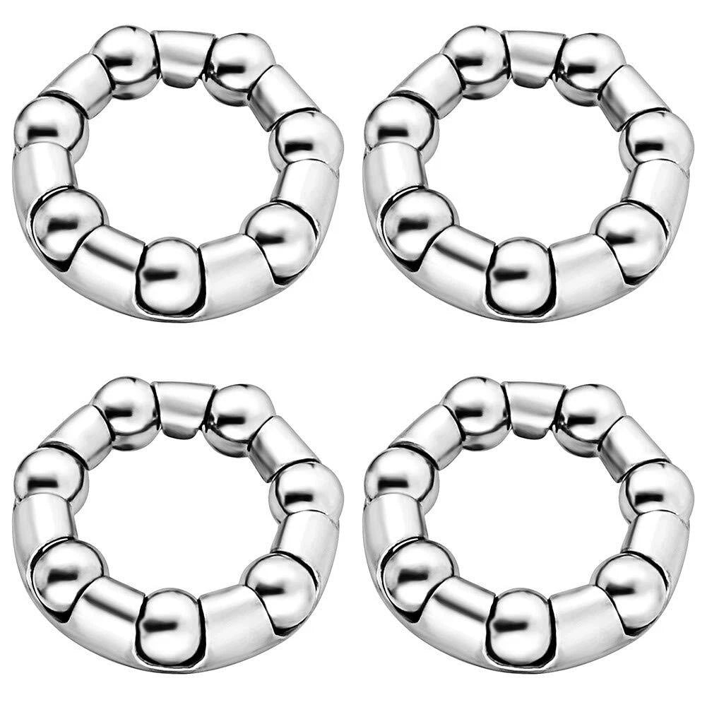Set of 4 Bicycle Wheel Bearing Retainers 5/21 Inch X 7 Balls