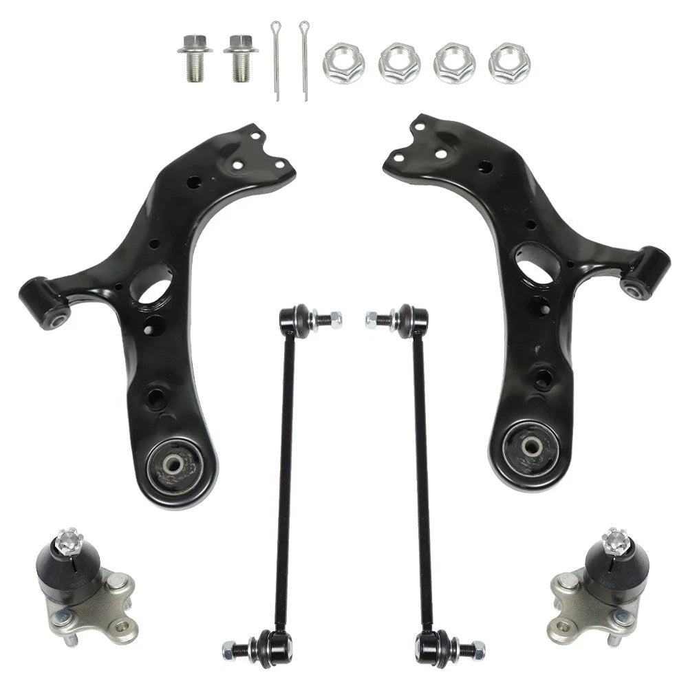 Set of 2 Front Lower Control Arms + Sway Bar Links for Toyota RAV4 (2006–2017) BCK96008K, K750043