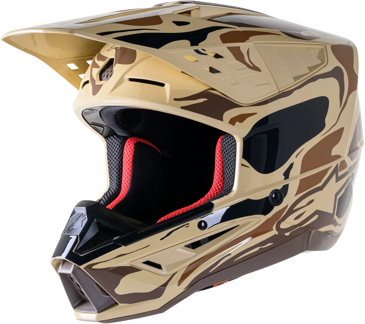 Alpinestars SM5 Helmet for Off-Road Motorcycle (Small, Dark Brown)