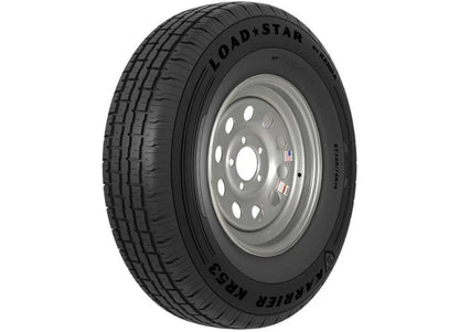 ST205/75R15 Tire for Americana Wheel 35364 (15x5/4.5) Silver Mod