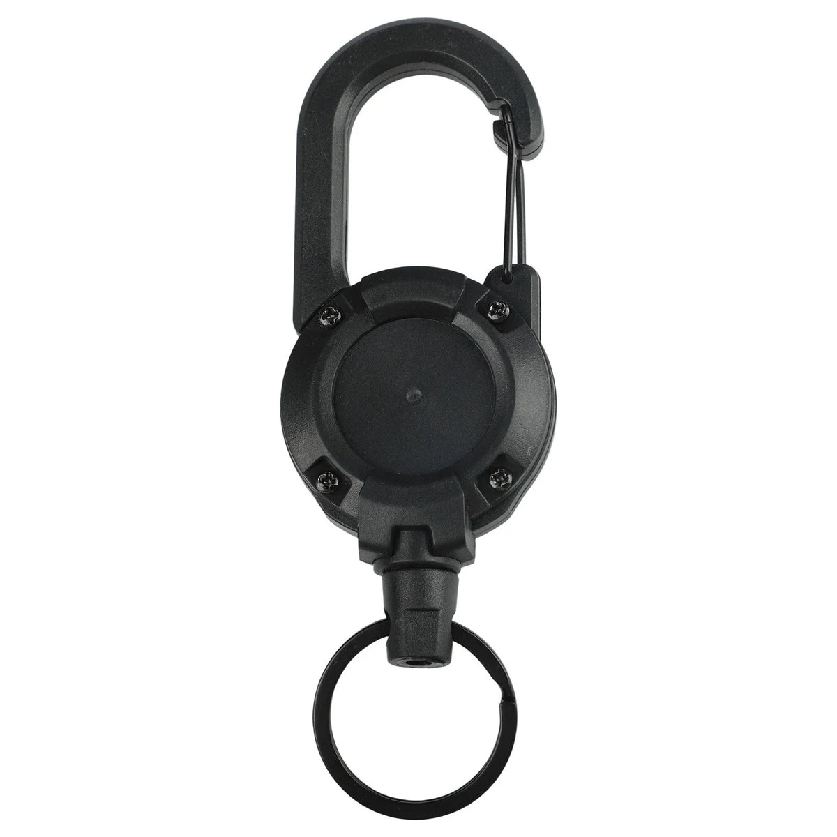 Heavy Duty Retractable Badge Reel with Carabiner Clip for Keys (Universal)