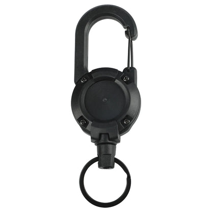 Heavy Duty Retractable Badge Reel with Carabiner Clip for Keys (Universal)