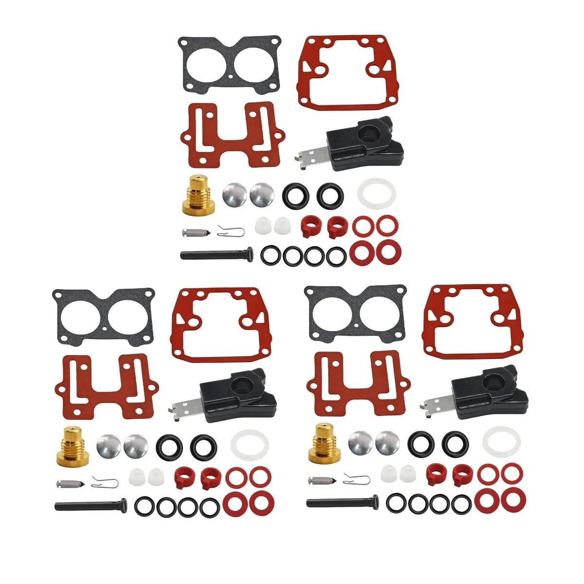 3Pc Carb Repair Kit for Johnson Evinrude (439076, 383906)