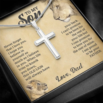 Mother Necklace for FG Mall To My Son From Mom and Dad (Medium)