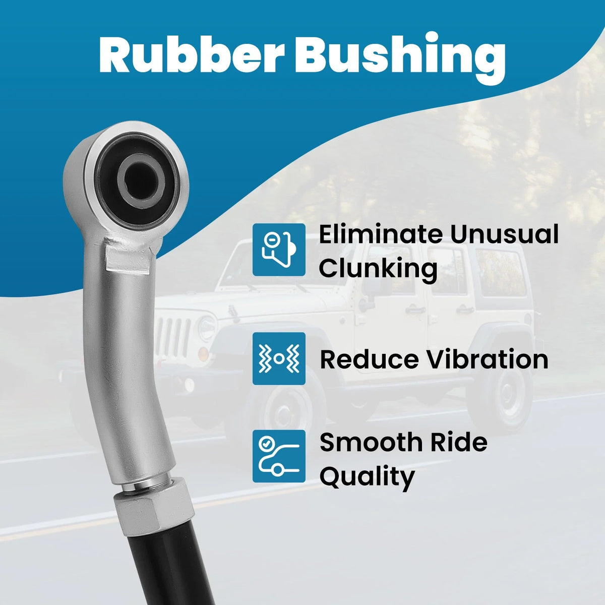 Adjustable Track Bar Rod for Jeep Wrangler JK (2007–2018)