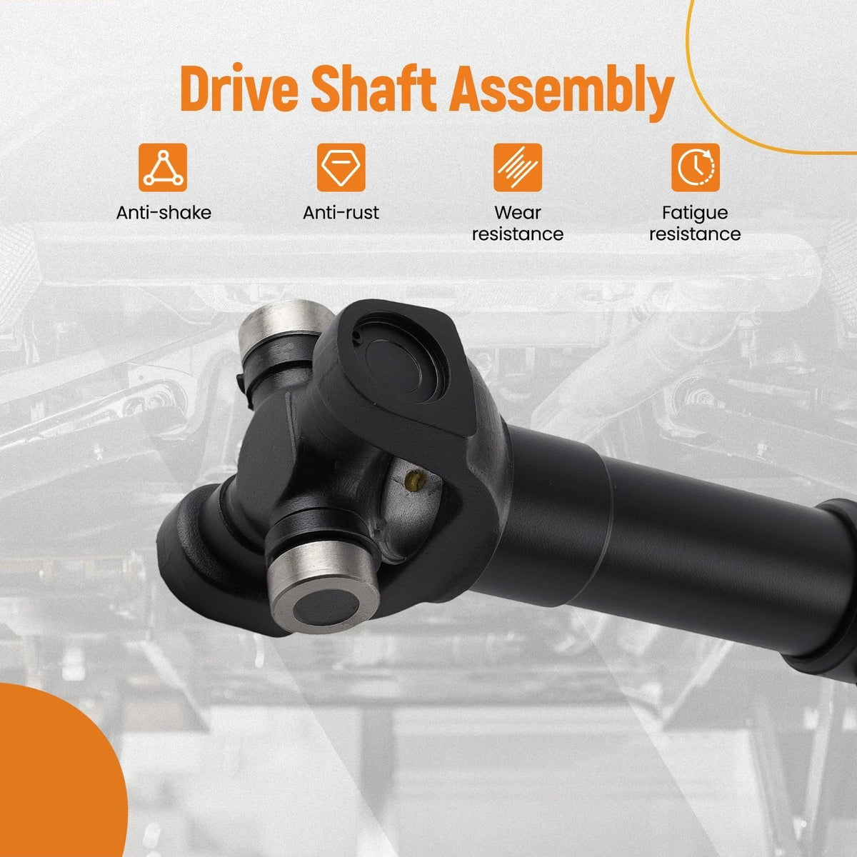 Front Driveshaft for Chevy K1500 K2500 Suburban V8 (1995–1999) W9BZOI, 65-9362