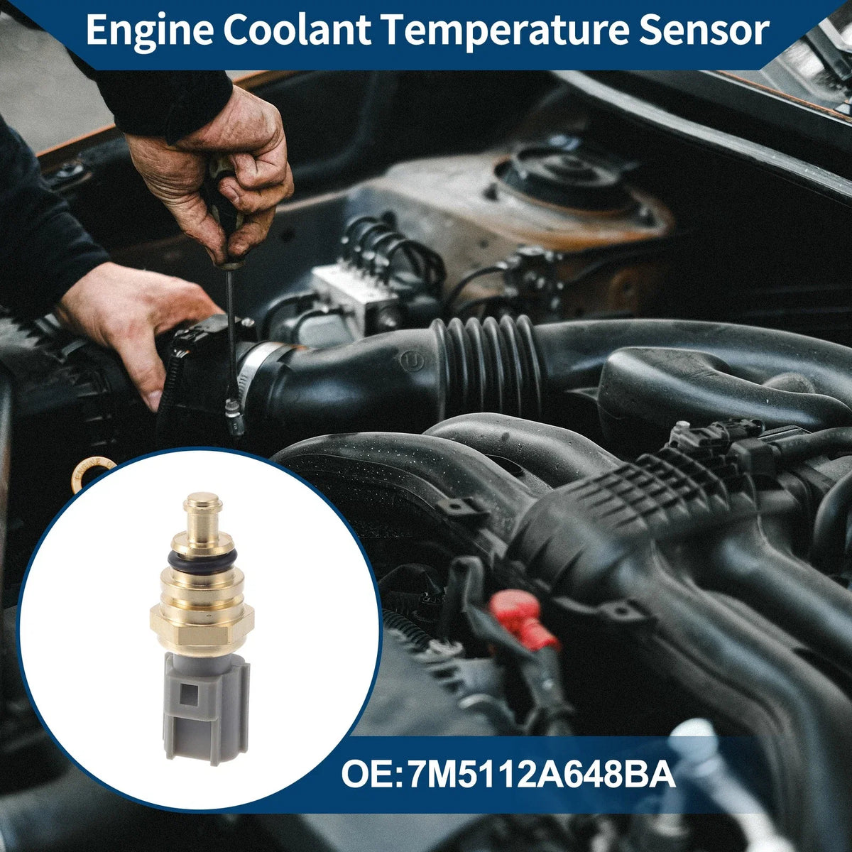 Engine Coolant Temperature Sensor   No.7M5112A648BA