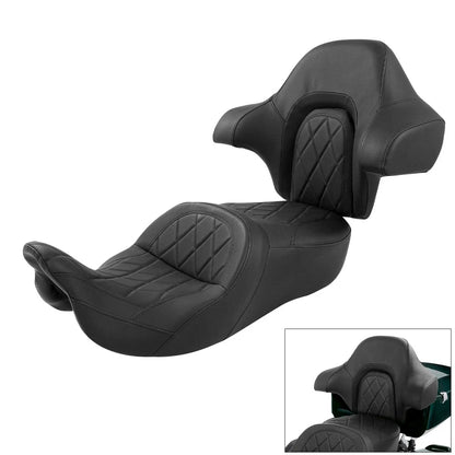 Hammock Seat Backrest for Harley Street Road Glide (2014–2023) Black