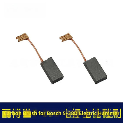 Set of 2 Carbon Brushes for Bosch GBH538D, 540D, GSH388