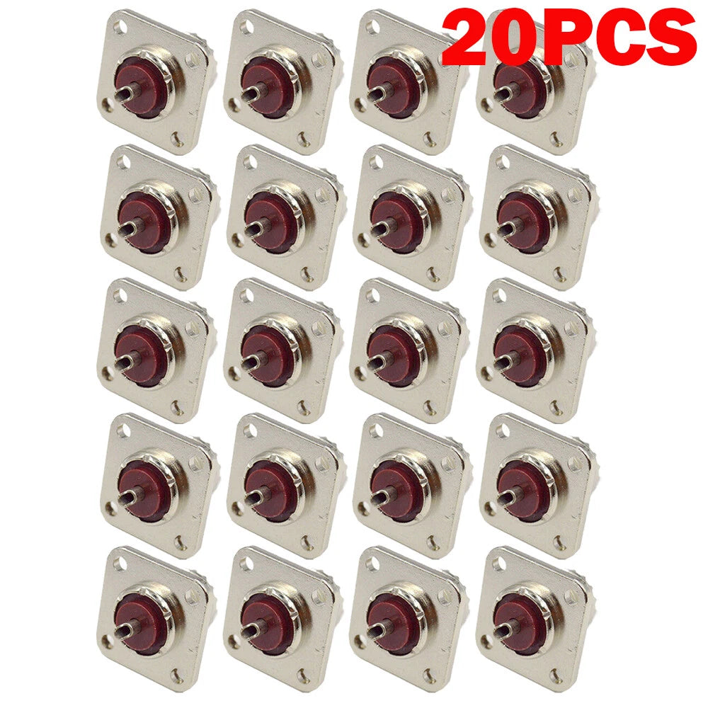 2X UHF Female Jack SO239 Panel Chassis Mount Coax Cable Connectors