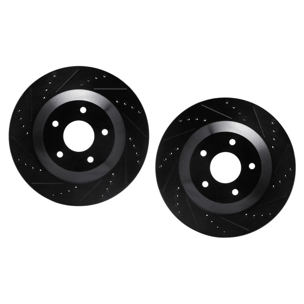 Rotor Set for Cadillac XLR (2004) | Drilled and Slotted | ALX-PAU-DF-8002-46026-CLA1