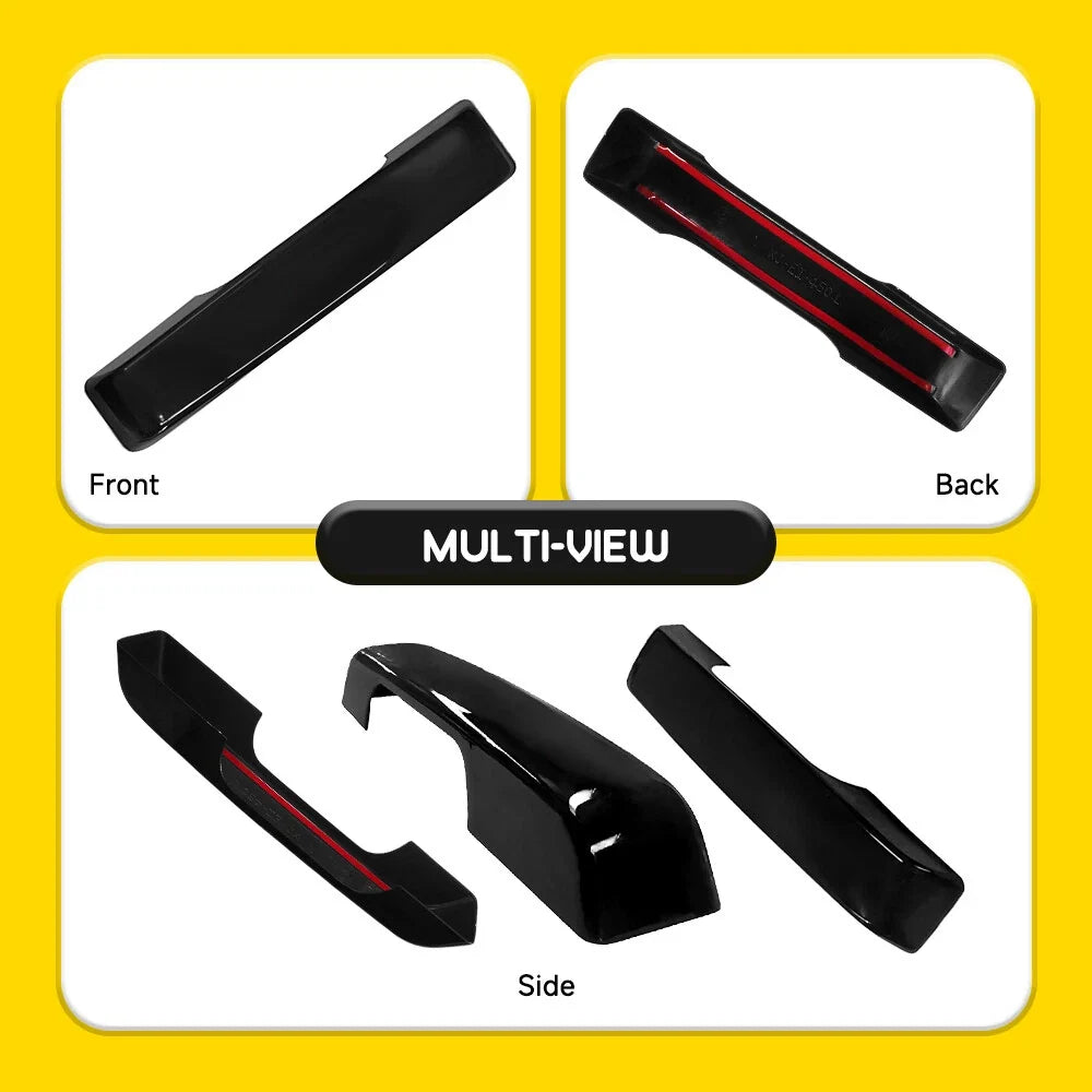 Set of 4 Black Door Handle Covers for Ford F-150 (2021–2024)