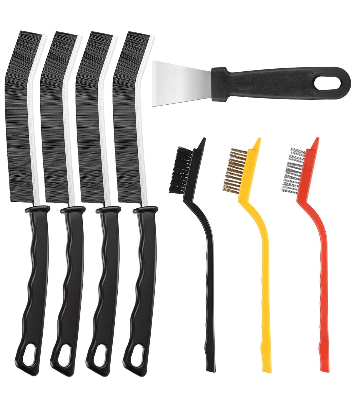 8 Pcs Crevice Cleaning Brush Set for Automotive Detailing