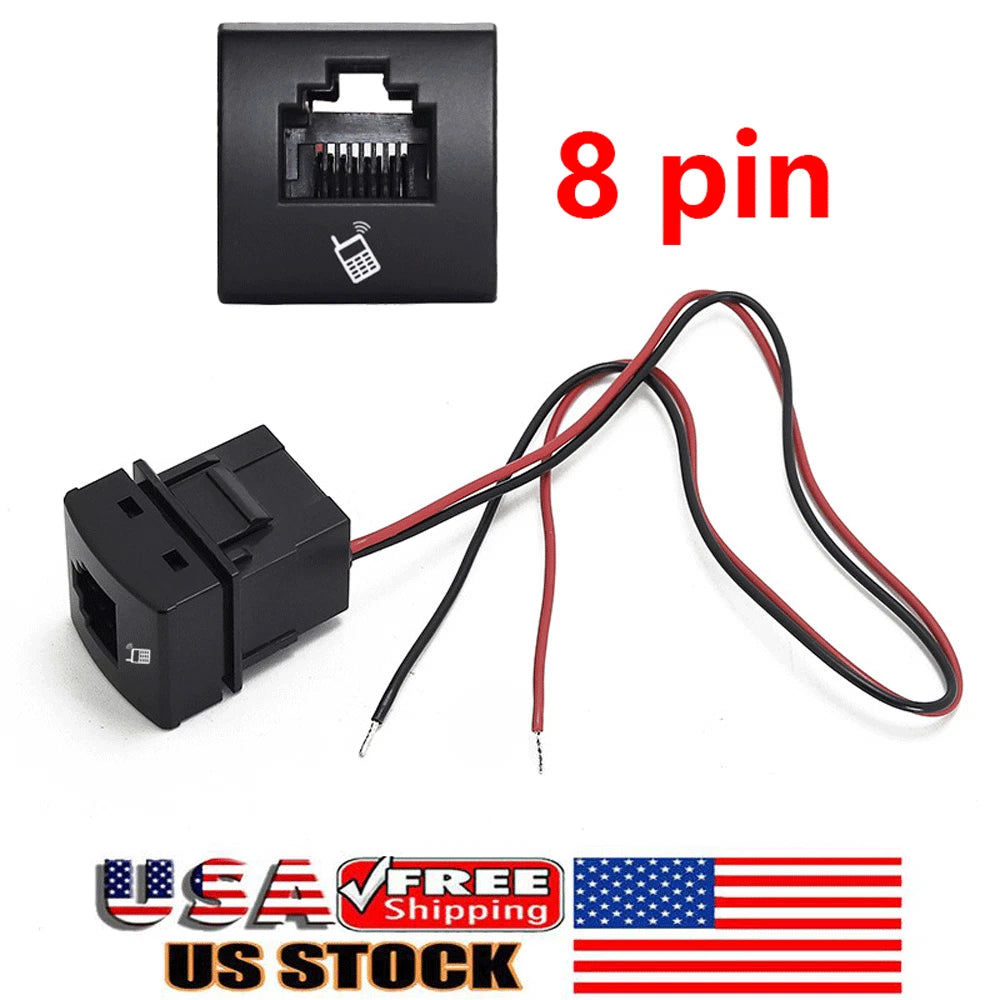 RJ45 8Pin Radio Microphone Socket for Toyota Land Cruiser 300 (2022–2025)