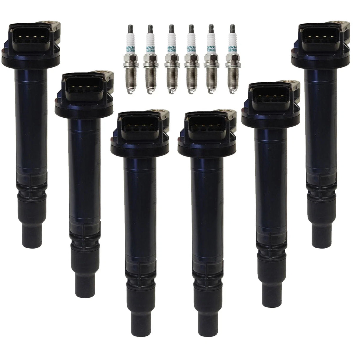 Set of 6 Ignition Coils & Iridium Spark Plugs for Lexus GS450h (2007–2011)