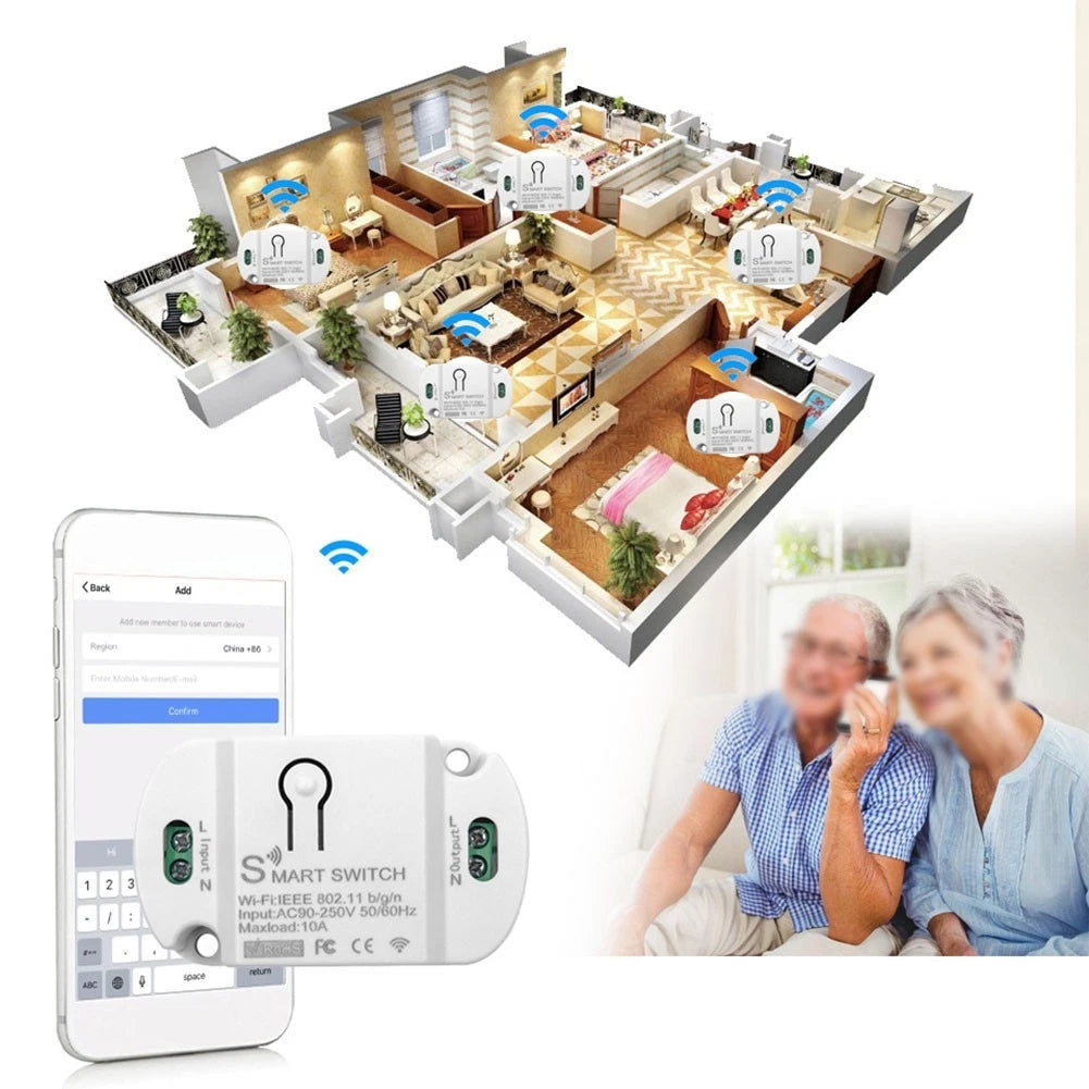 Circuit Breaker for Smart WIFI Switch 220V 2kW APP Wireless Remote