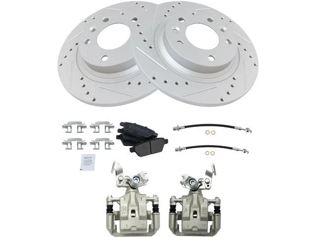 Set of 4 Brake Pad Rotor Caliper for Lincoln MKZ (2009–2012) 46213VFPK