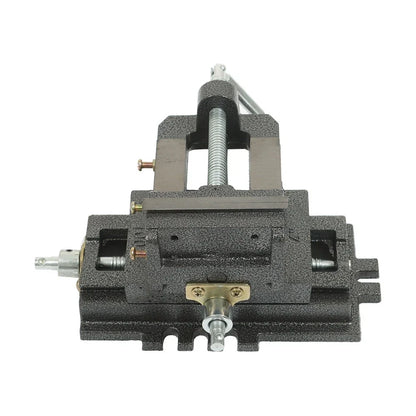 4" Cross Drill Press Vise for Heavy Duty Metal Milling (2-Way Clamp)