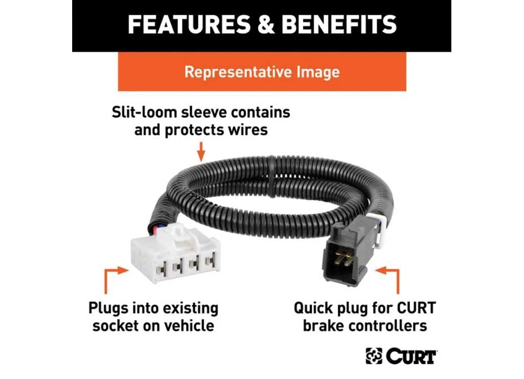 Curt Brake Control Harness for Hyundai Palisade, Kia Telluride, Santa Cruz (2021–2022) 51529