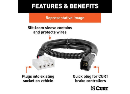 Curt Brake Control Harness for Hyundai Palisade, Kia Telluride, Santa Cruz (2021–2022) 51529