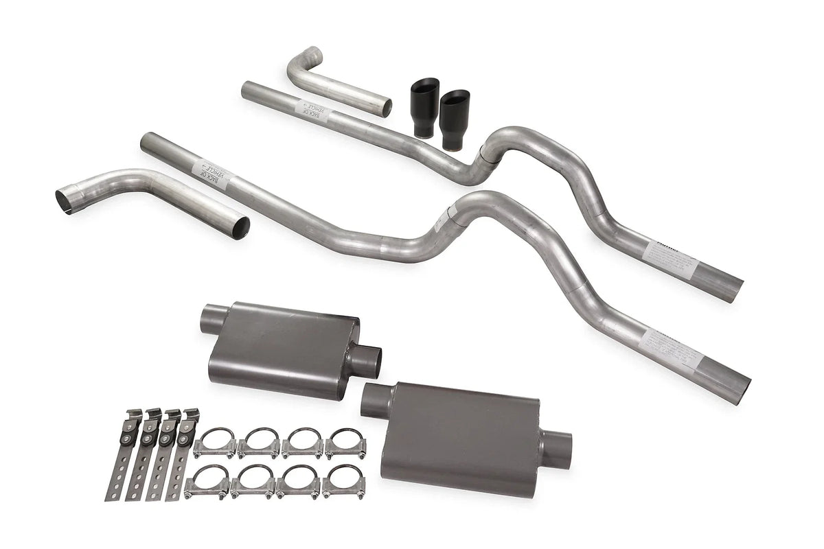 Dual Exhaust Kit 3" 2 Chamber Side Exit for GM C/K 20 3/4 Ton (1973–1980)