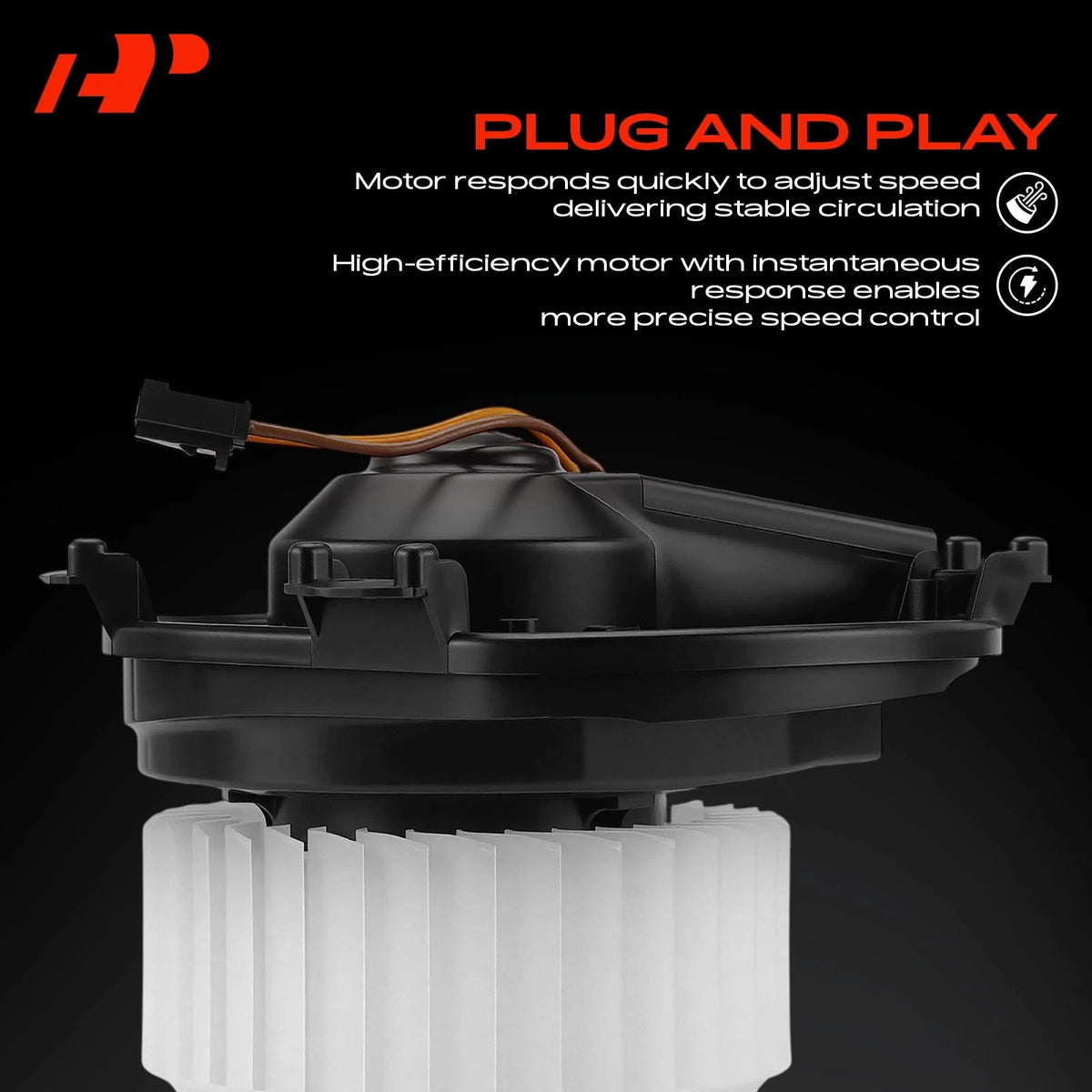 HVAC Blower Motor w/Wheel Assembly for Mercedes-Benz C117 CLA250 (2014–2019) - 2469061601, A2469061601, PM5166