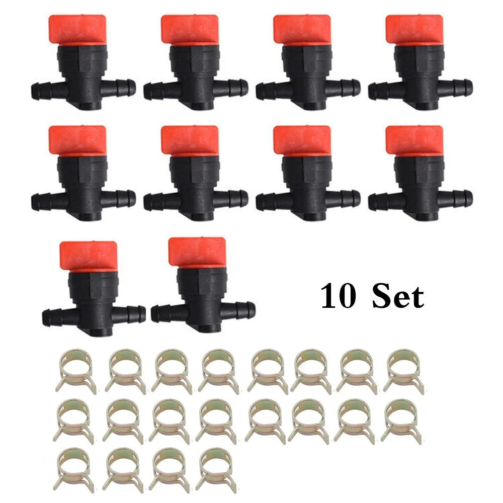 10pcs Inline Fuel Shut Off Valve Clamp for B & Stratton (494768, 698183)