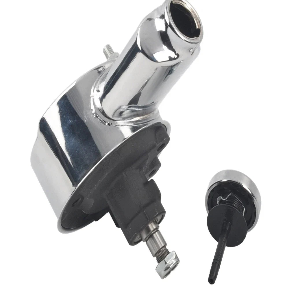 Chrome Power Steering Pump with Bracket & 2 Groove Pulley for SBC Chevy 350/400 (1970–1985)