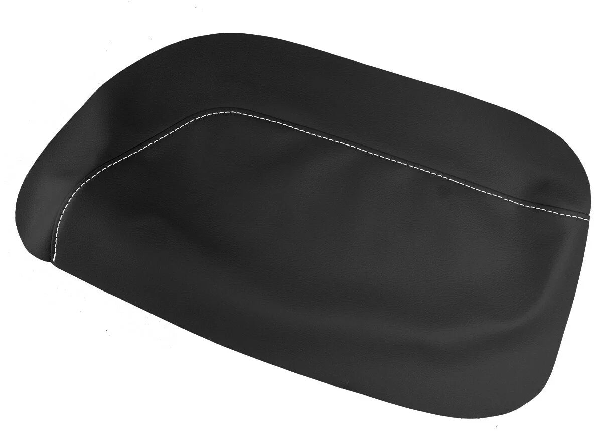 Leather Console Lid Armrest Cover for Toyota Camry (2018–2021) White Stitch
