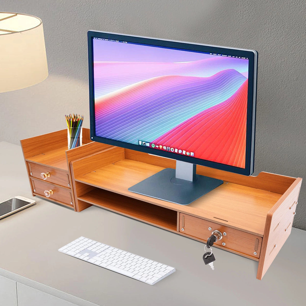 Wooden Desk Organizer for Office Supplies (2023–2023)