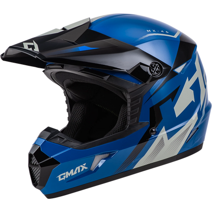 Youth MX-46 Compound Helmet for Youth Medium (D3464431) - Blue/Black/Grey