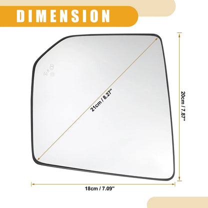 1 Pair Rear View Mirrors Glass for Ford F-150 (2015–2020) No.FL3Z17K707AH/FL3Z17K707D