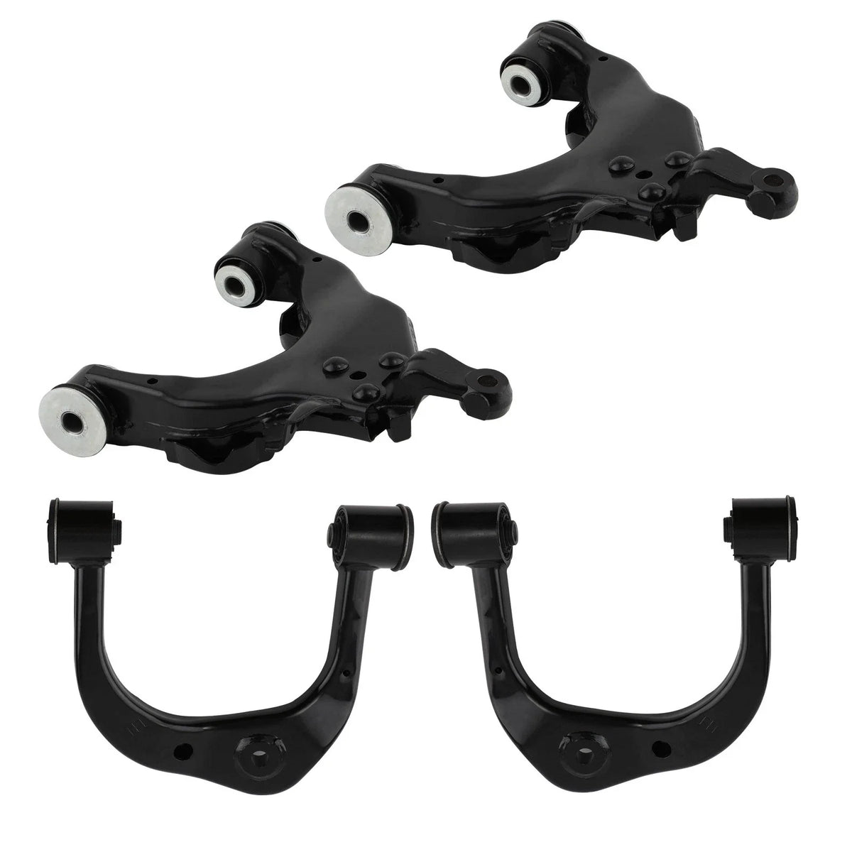 4X Front Upper & Lower Control Arms for Toyota Tundra Sequoia (2007–2021)