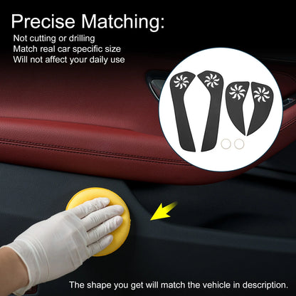 Set of 1 Car Door Anti Kick Pad Sticker Protector for Toyota Yaris 