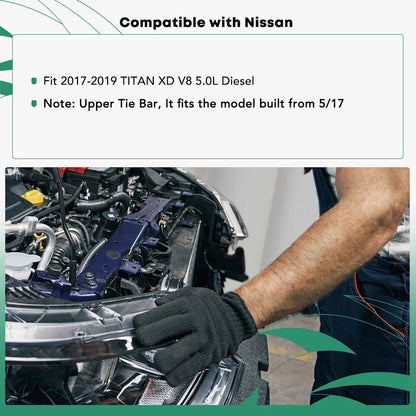 Radiator Support Upper for Nissan Titan XD (2017–2019) 18046452, NI1225305
